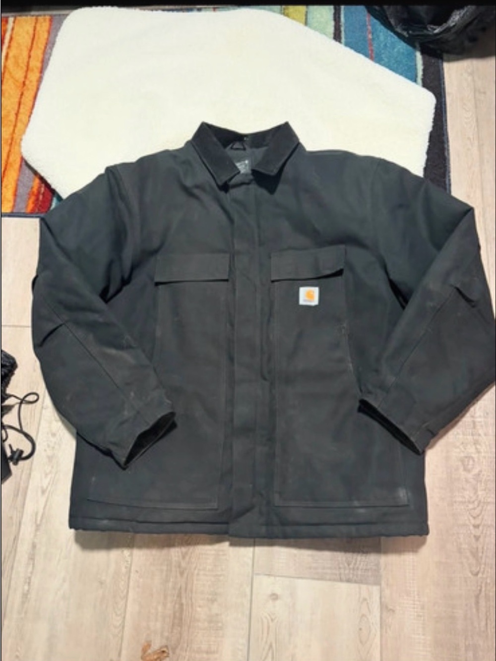 Carhartt Black Men's Rugged Work Field Jacket